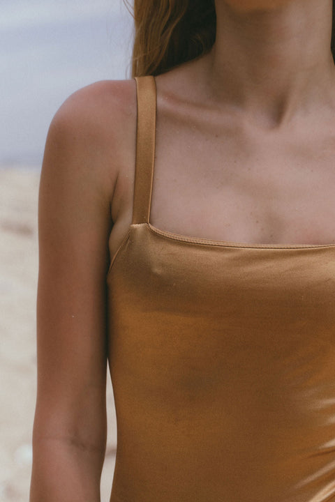 A Perfect Nomad | Calo swimsuit, gold