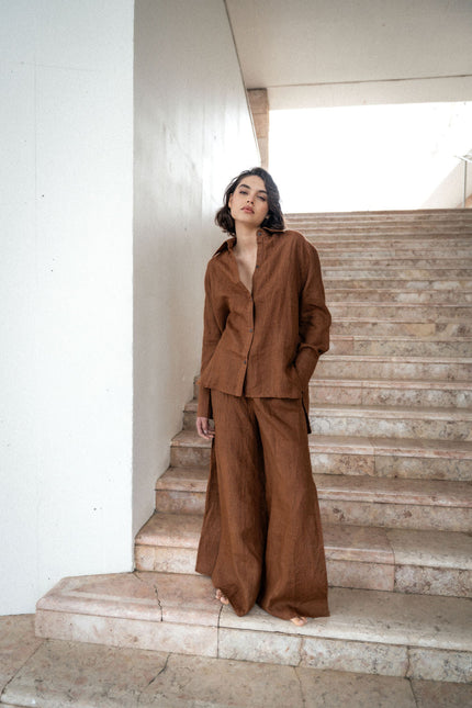 A Perfect Nomad | Evolve Wide Leg Trousers cafe