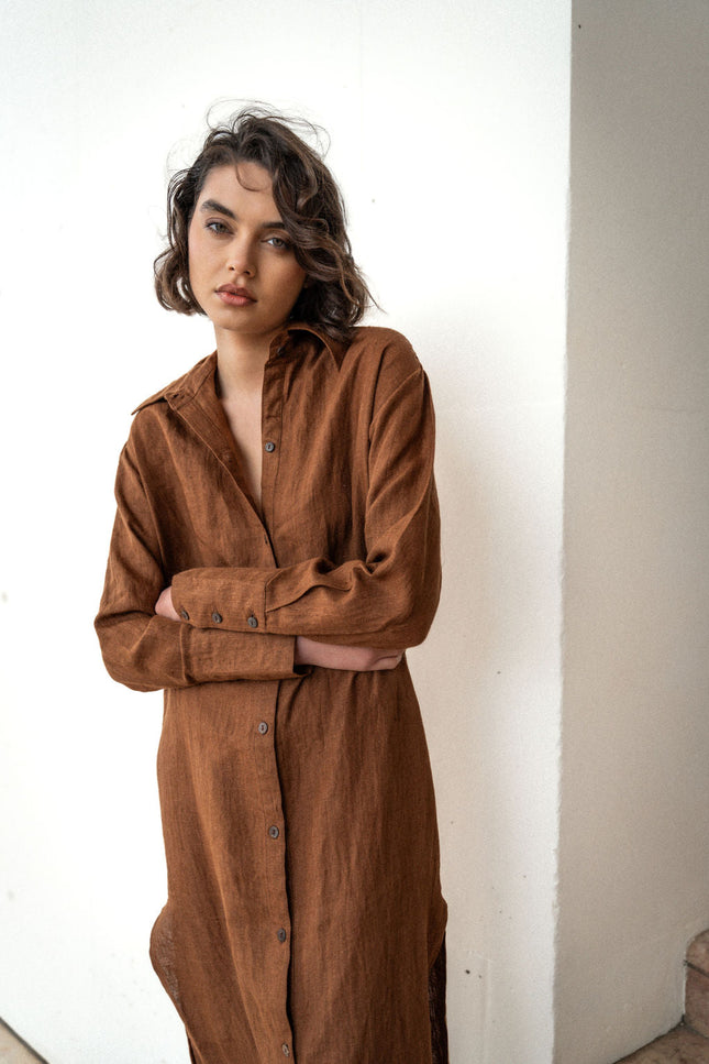 A Perfect Nomad | Evolve Linen Maxi Dress