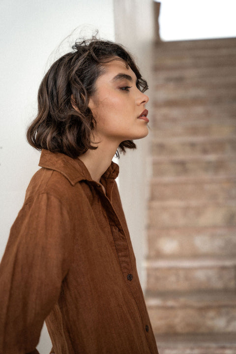 A Perfect Nomad | Sukienka maxi Evolve lniana