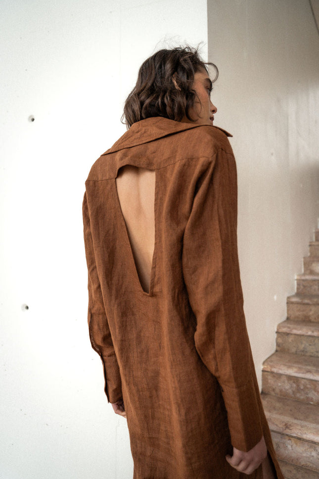 A Perfect Nomad | Evolve Linen Maxi Dress