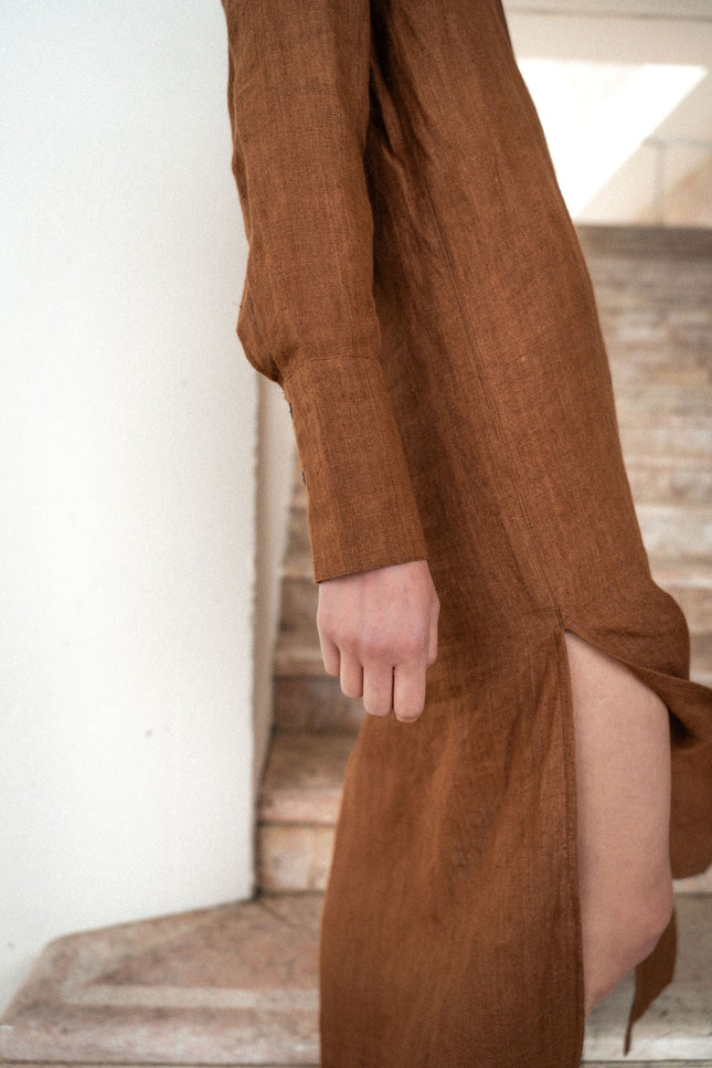A Perfect Nomad | Evolve Linen Maxi Dress