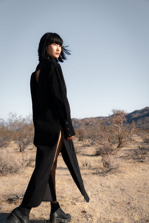 A Perfect Nomad | Evolve Corduroy Shirt Dress