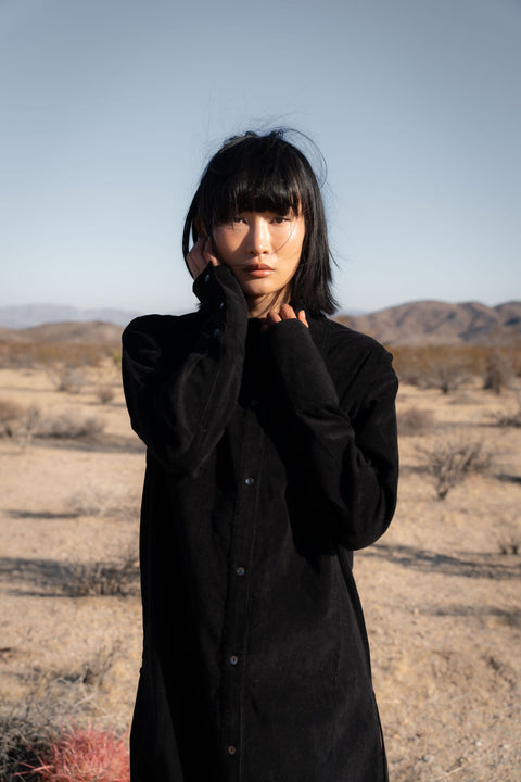 A Perfect Nomad | Evolve Corduroy Shirt Dress