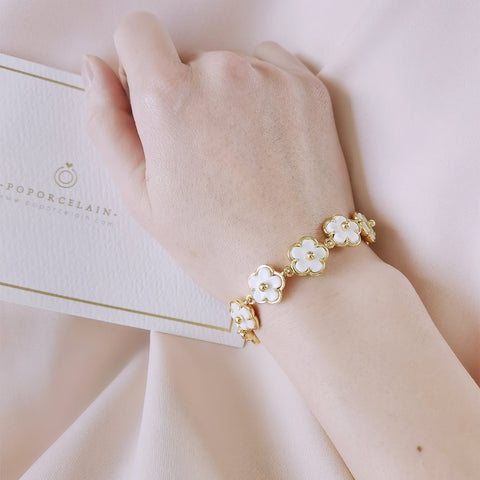 Poporcelain | Daisy Cluster Bracelet