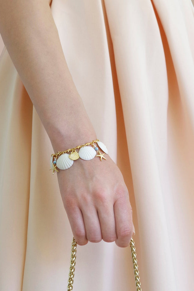 Poporcelain | Little Mermaid Seashell Bracelet