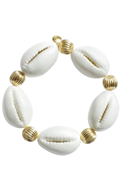 Poporcelain | Cowrie Shell Stretch Bracelet