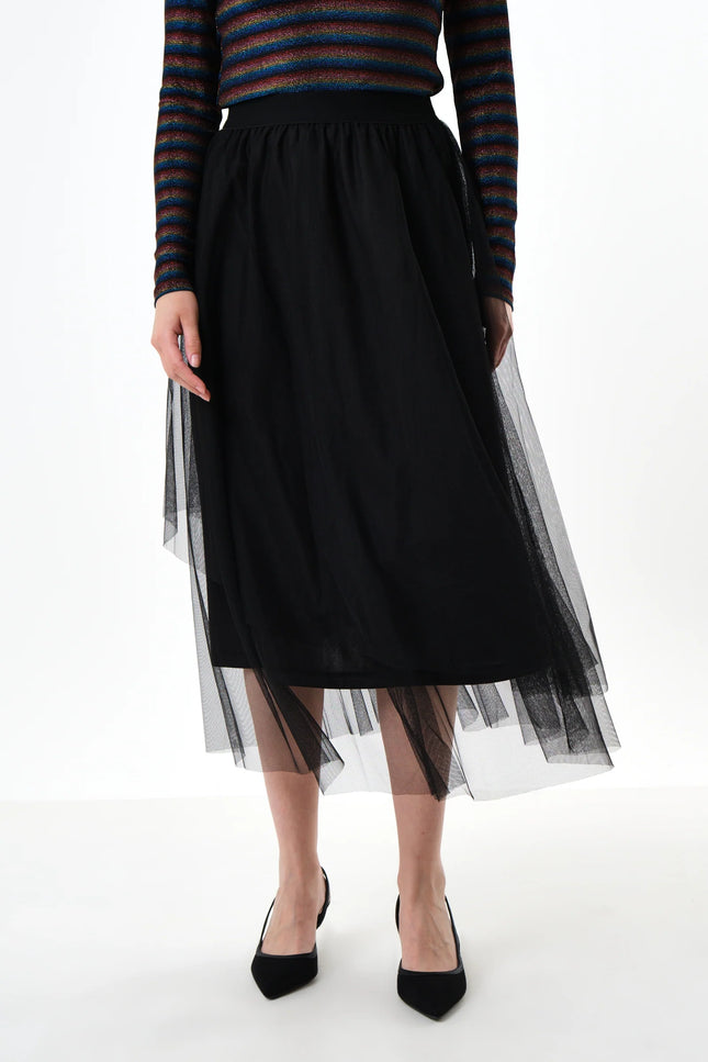 Bertin Tulle Midi Skirt - Front