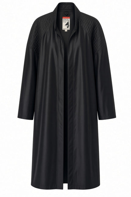 Oversized Kimono Coat – Black