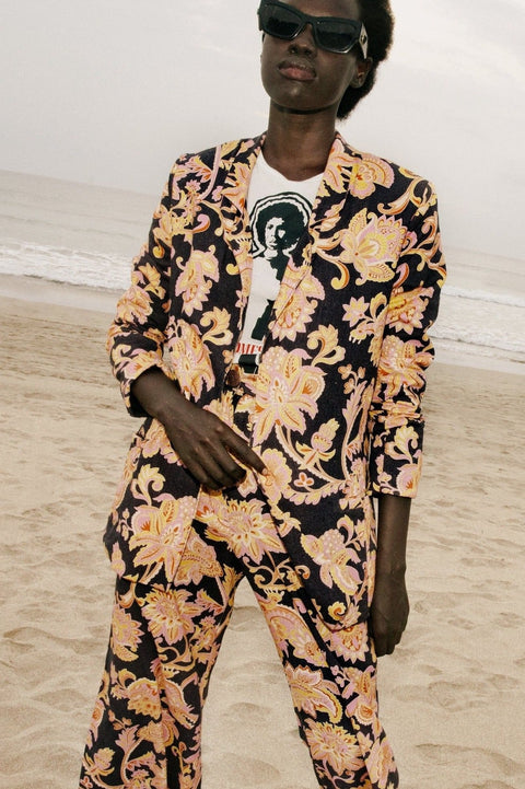 State Of Georgia I THE LINEN BLAZER - PAISLEY NAGA