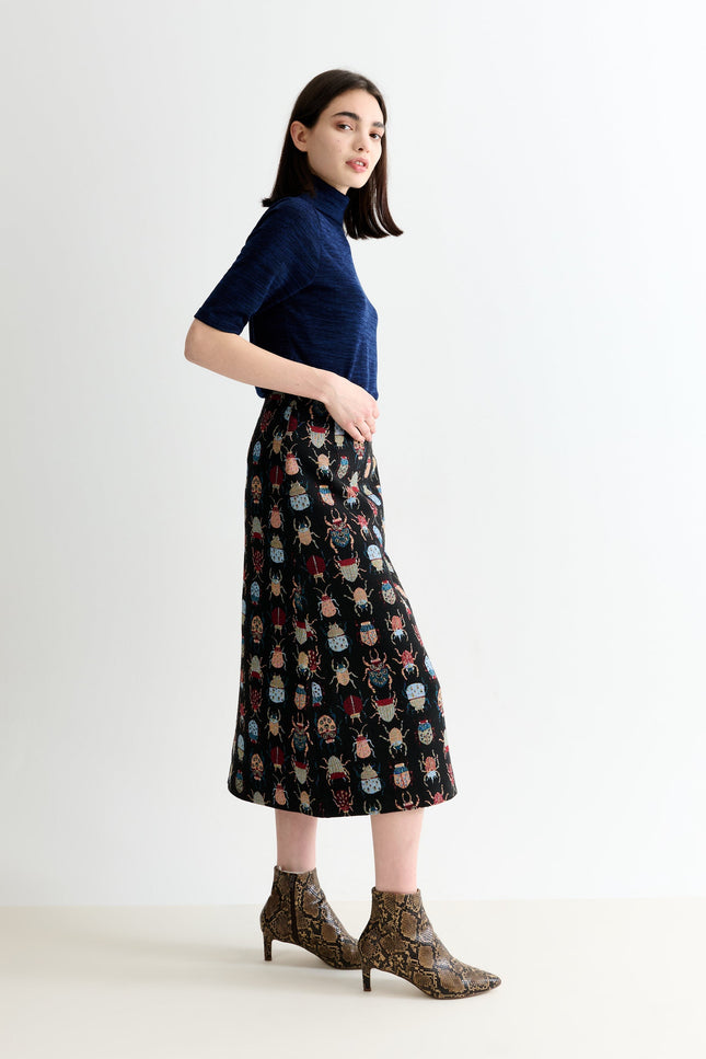 Buffy Beetlejuice Jacquard Midi Skirt – Multicoloured