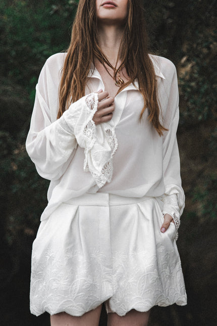 Burnes | Zoya White Shirt