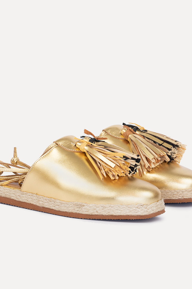 Entrudo | Espadrilles Baçal Raffia golden