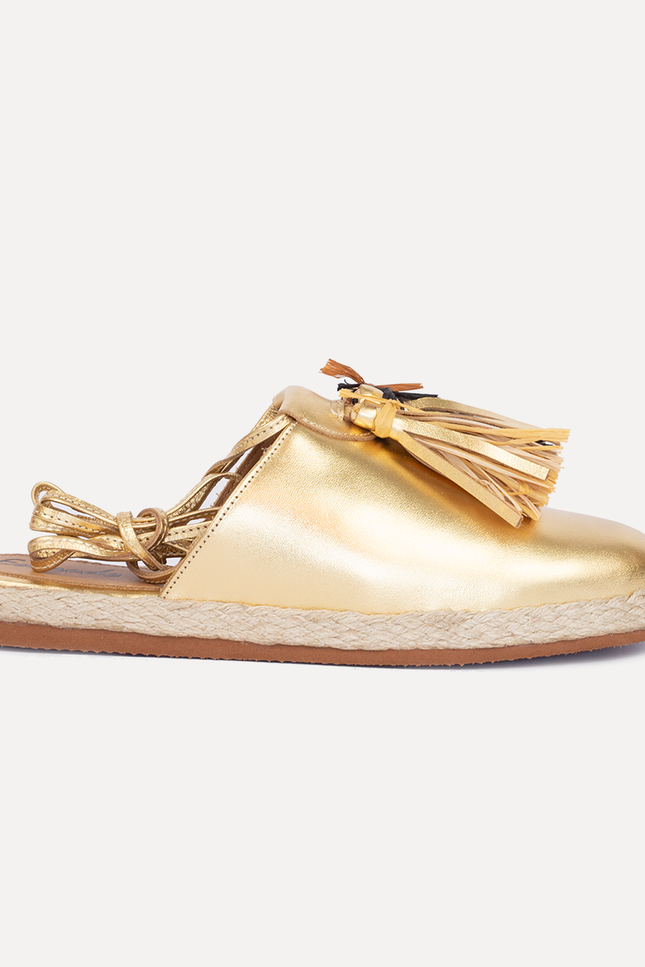 Entrudo | Espadrilles Baçal Raffia golden