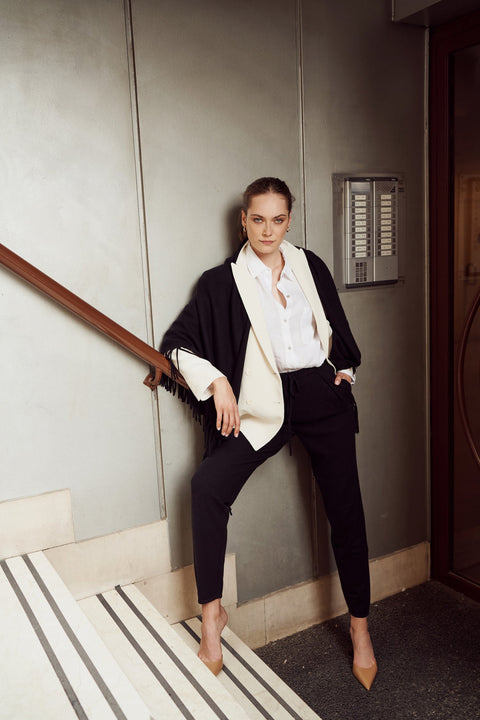 Bel Cashmere | Chal Sienna cashmere negro