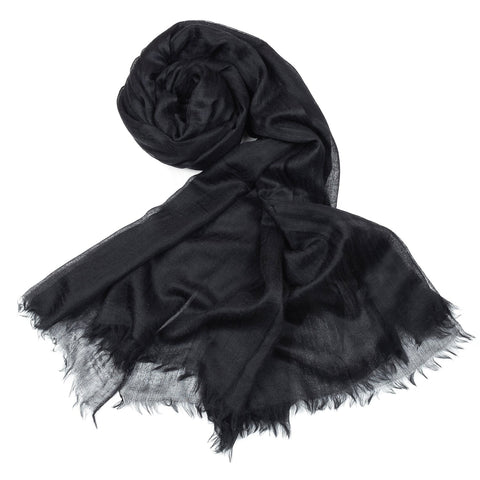 Bel Cashmere | Fular ultra fino de cashmere negro