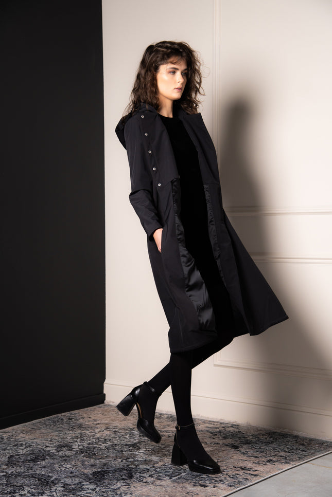 short coat in a-line cut
