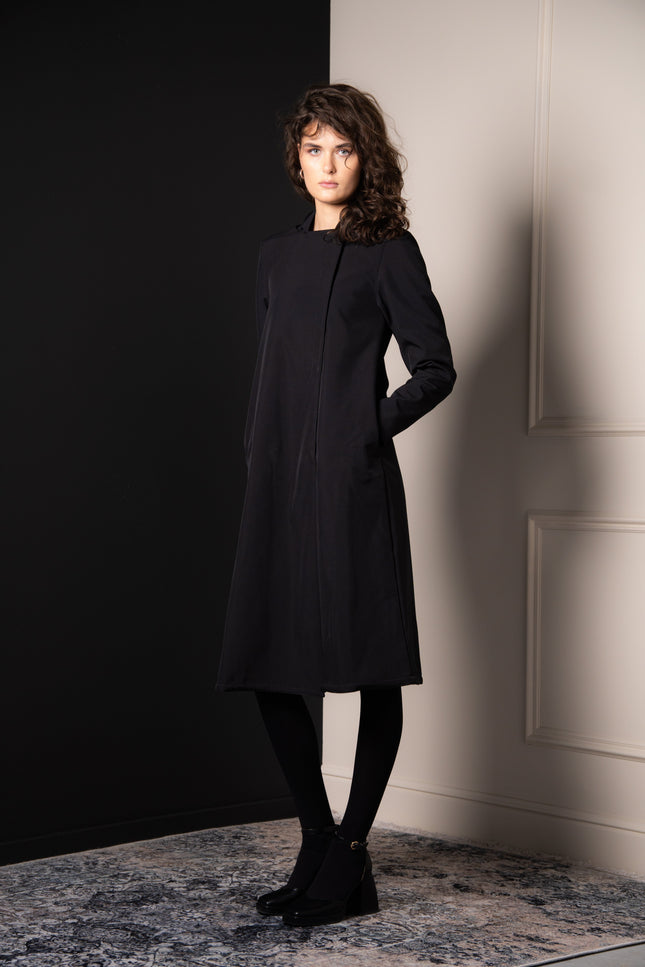 short coat in classic black 