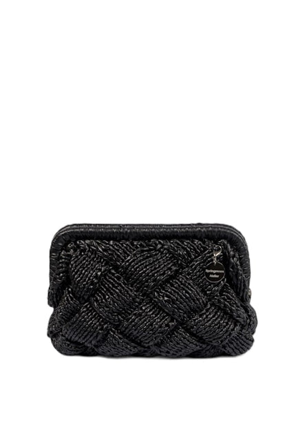 Springmoonatelier | Black Puzzle Luxury Metallic Crochet Handbag