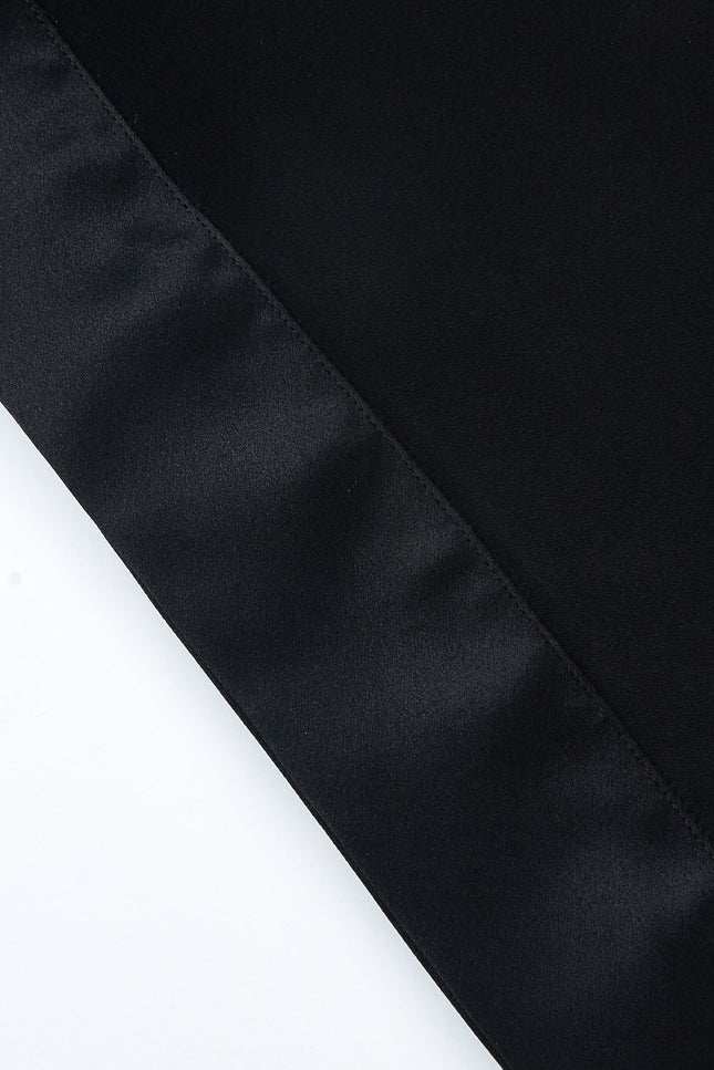 Soft Strokes Silk | Black Soar Pyjamas Shorts