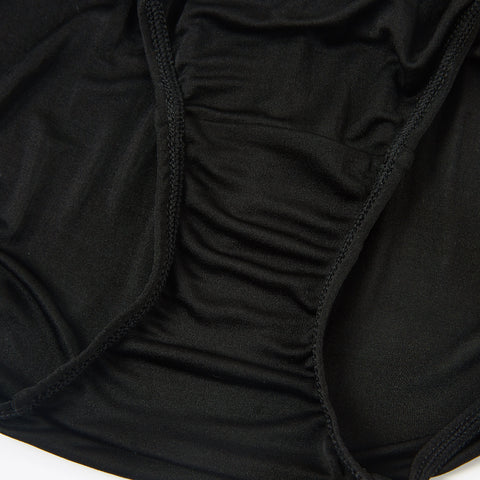 Soft Strokes Silk | Knitted French Cut Panties black