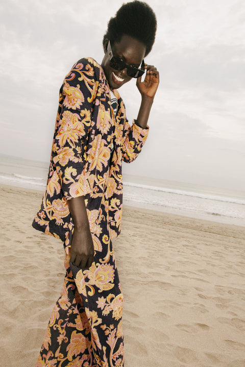 State Of Georgia I THE LINEN BLAZER - PAISLEY NAGA