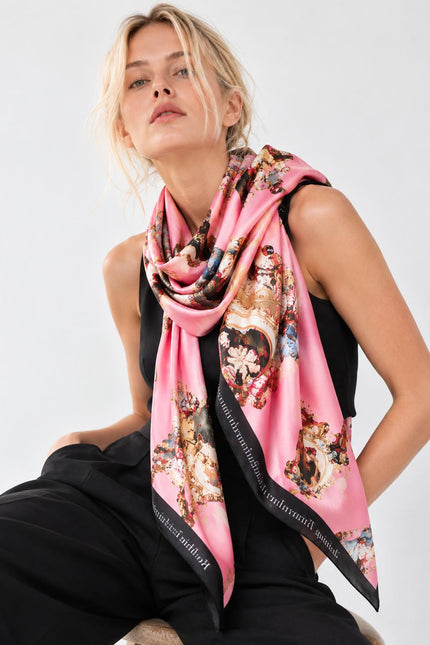 Scarf - Sicily Powder Pink
