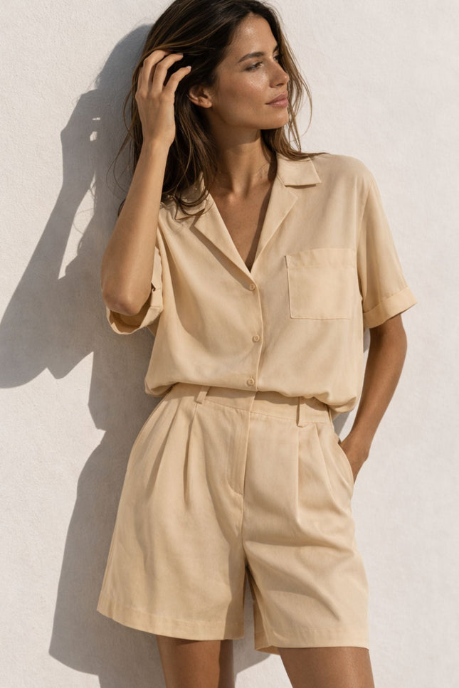 Bel Cashmere | Bermudy jedwabne Vivienne