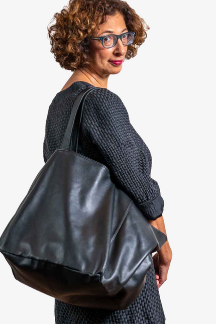 JUAN-JO I Bolso Shopping Piel Metalizado Bronce