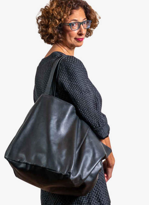 JUAN-JO I Bolso Shopping Piel Metalizado Bronce