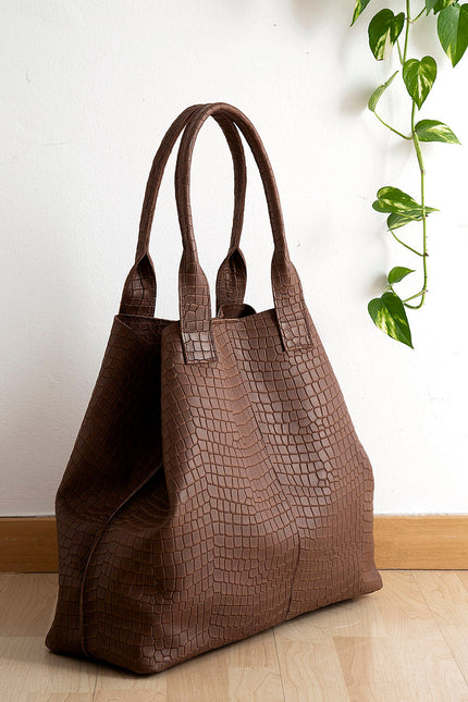 JUAN-JO I Bolso Grande Piel Negro Maxi