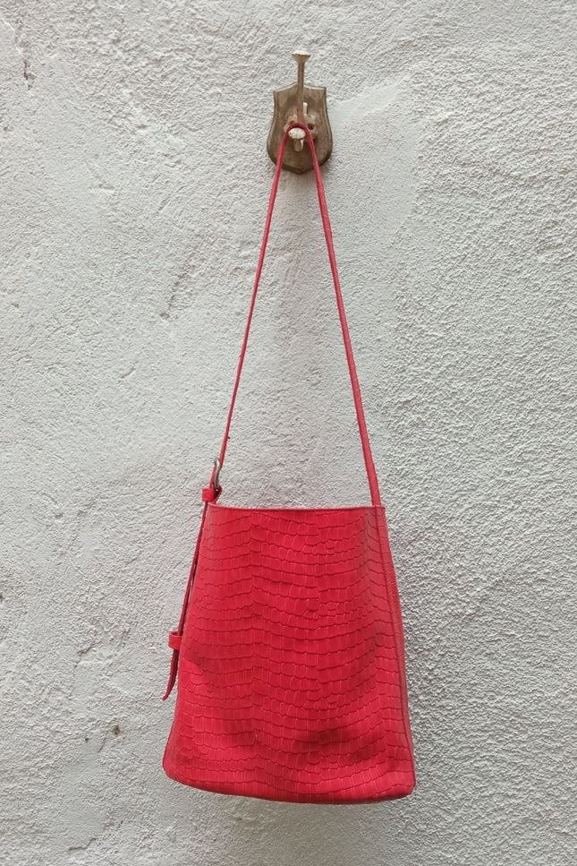 JUAN-JO I Bolso Cubo Piel Negro Bucket