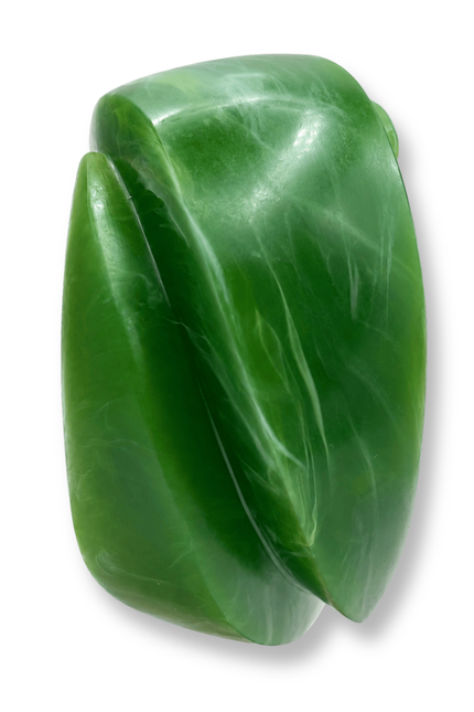 Michael Nash Jewelry | Brigite Matte Forest Green Resin Carved Bangle