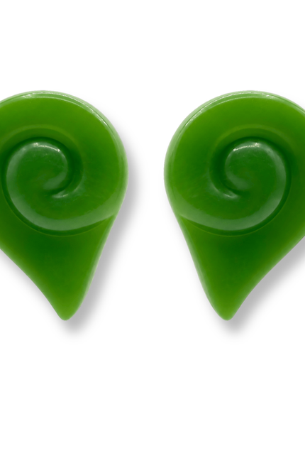 Michael Nash Jewelry | Brigite Matte Forest Green Resin Earrings
