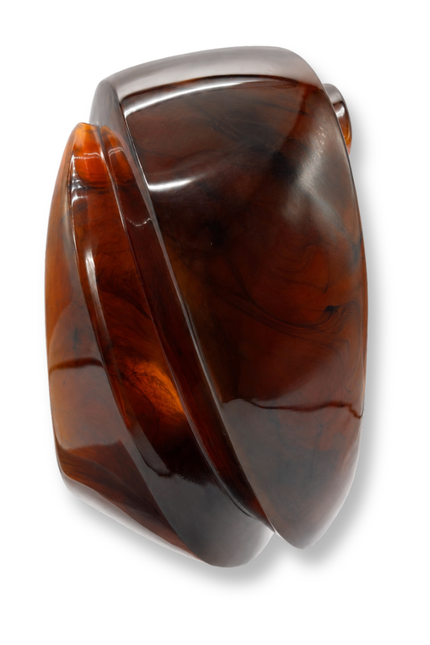 Michael Nash Jewelry | Brigite Polished Tortoise Resin Carved Bangle