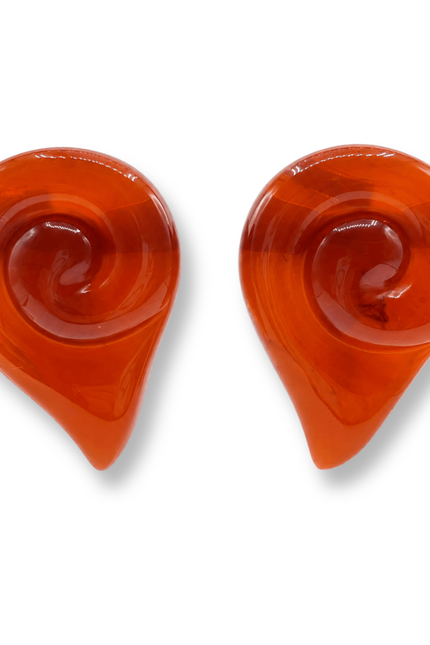 Michael Nash Jewelry | Brigite Polished Tortoise Resin Clip Earrings