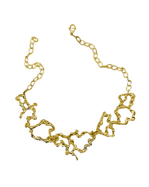 SIMA GINA | Gilded Lava Chain Necklace