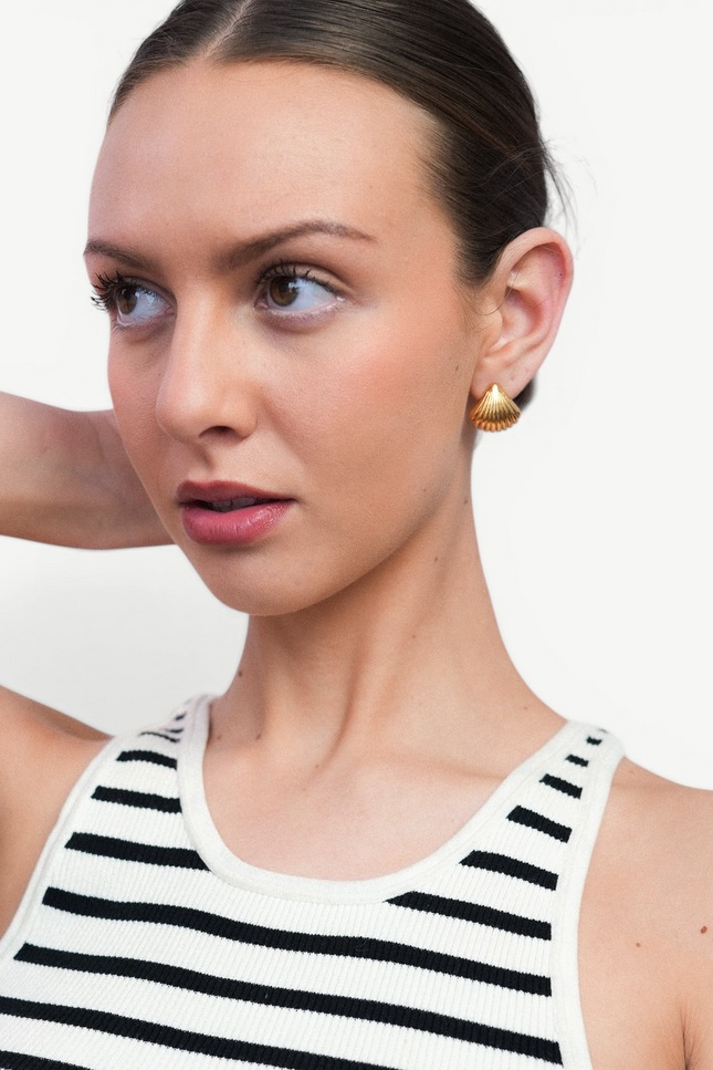 Miss Cecilia | Shell Ear Studs