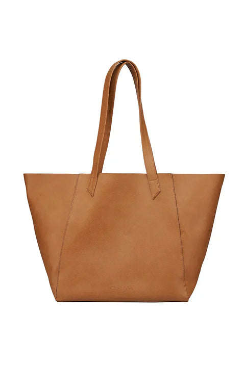 Shoulder bag vegan - camel colour