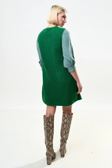Cathel Borg Longline Gilet - Green - Back