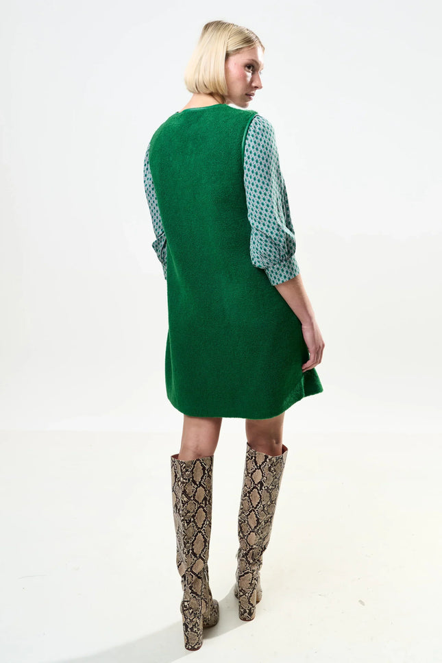 Cathel Borg Longline Gilet - Green - Back