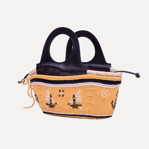 Entrudo | Koszyk Caxinas Mini żółty