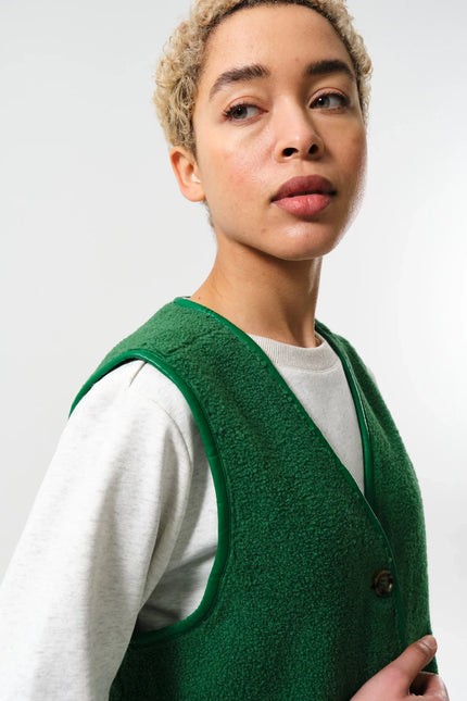 Chris Borg Waistcoat - Green - Back