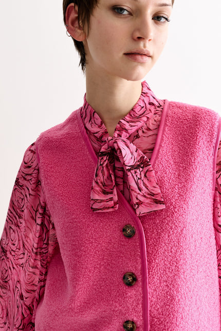 Chris Borg Waistcoat – Pink - Detail 1