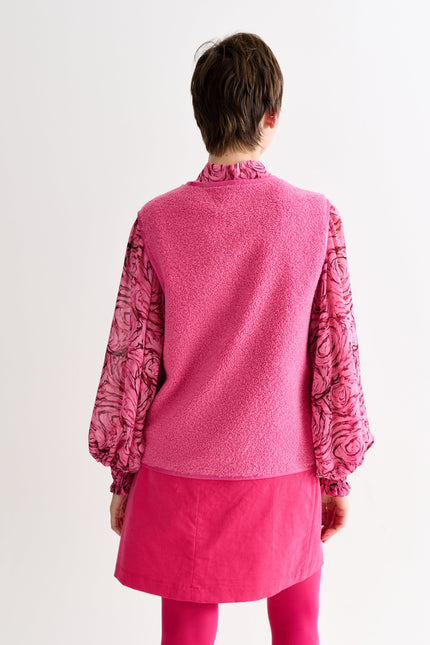 Chris Borg Waistcoat – Pink - Back