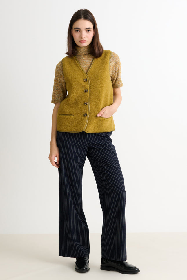 Chris Borg Waistcoat – Mustard - Detail 2
