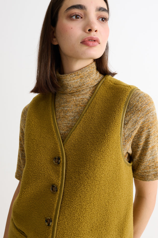 Chris Borg Waistcoat – Mustard - Detail 1