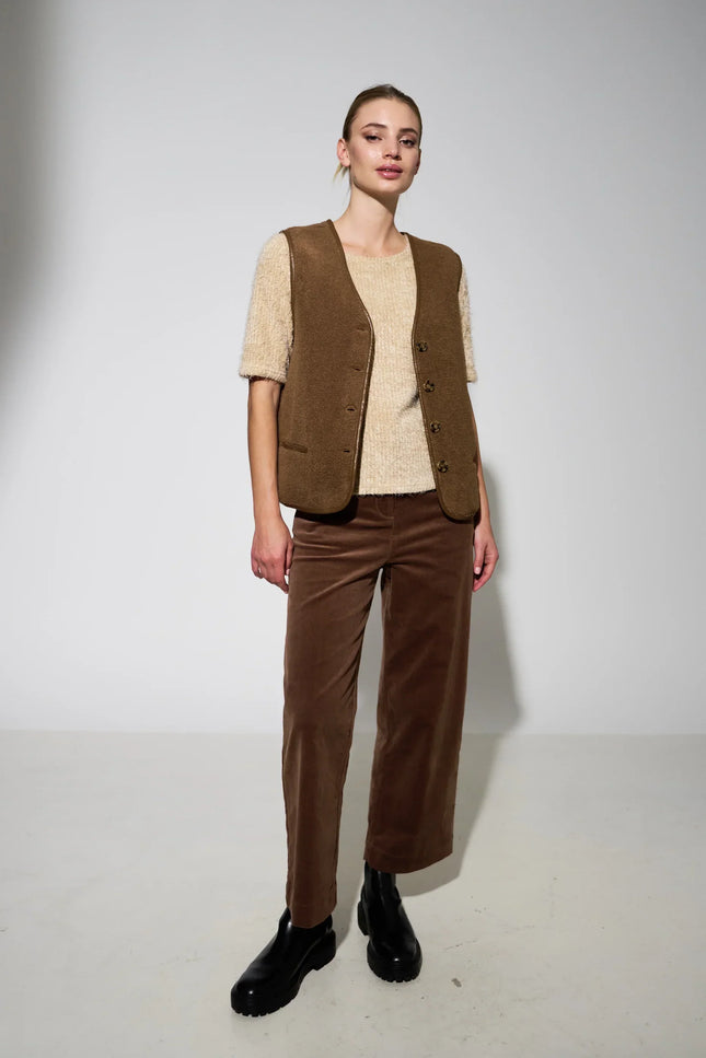 Chris Borg Waistcoat - Nutmeg - Detail 4