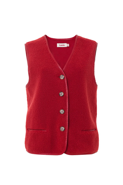 Chris Borg Waistcoat - Red - Styled