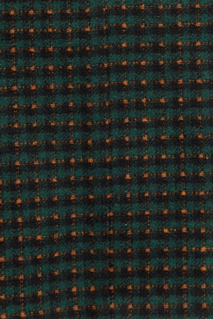 Louche Aubin Cottage Check A Line Mini Skirt Green - Styled